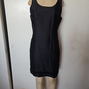 Votre Nom Black Beaded Dress